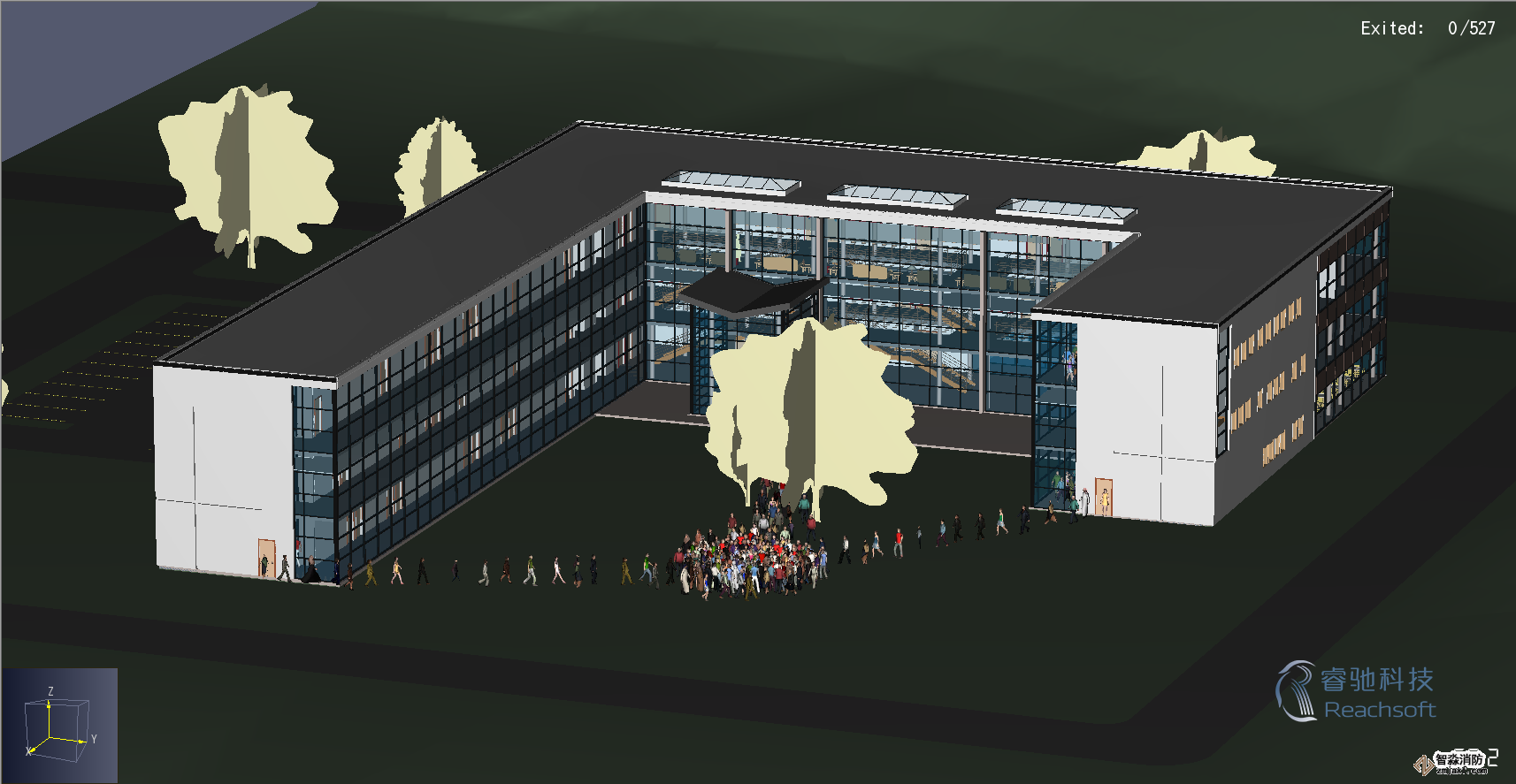 德州消防安全評估德州人員疏散能力模擬分析軟件Pathfinder9